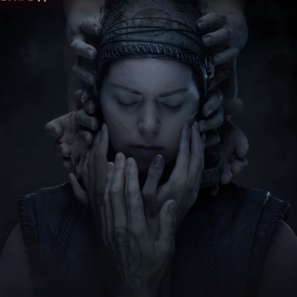 Graphic for the upcoming Hellblade 2 game release
